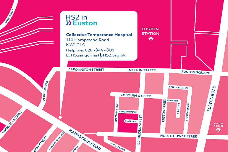 HS2 Euston map