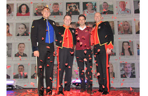 From left: Lance Corporal Ryan Idzi, Staff Sergeant Ritchie Maddocks, Gethin Jones and Sergeant Major Gary Chilton