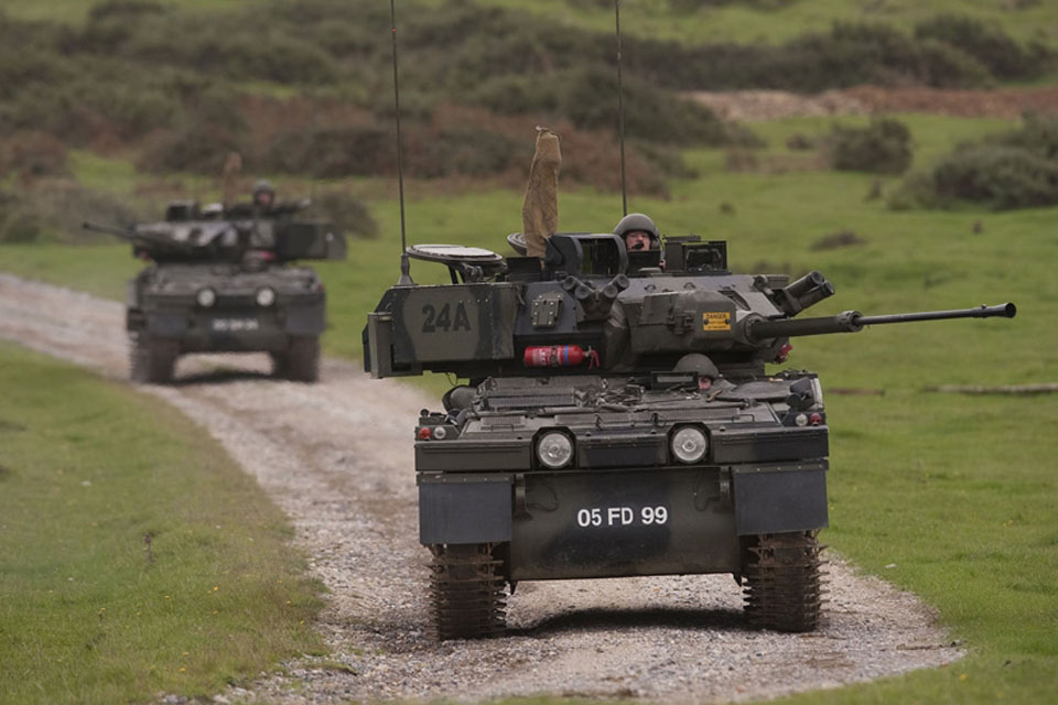 Personnel from the Queen's Royal Lancers during the recruit gunners firing course on The Defence Training Estate (DTE) ranges at Lulworth, in Dorset