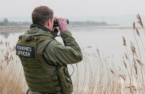 Environment Agency enforcement officer during a patrol