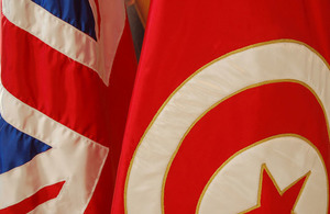 UK Tunisian flags