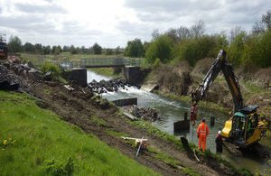 The new fish pass will make it easier for fish to migrate and spawn