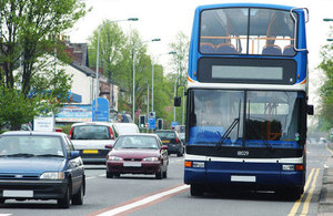 Local bus service in action.