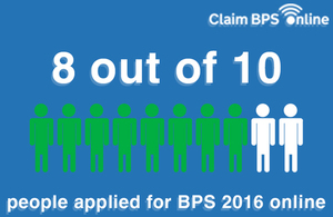 8 out of 10 people applied for BPS 2016 online