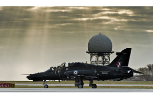 Hawk Advanced Jet Trainer on the runway (library image)