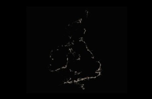 AIS Point Density of Britain