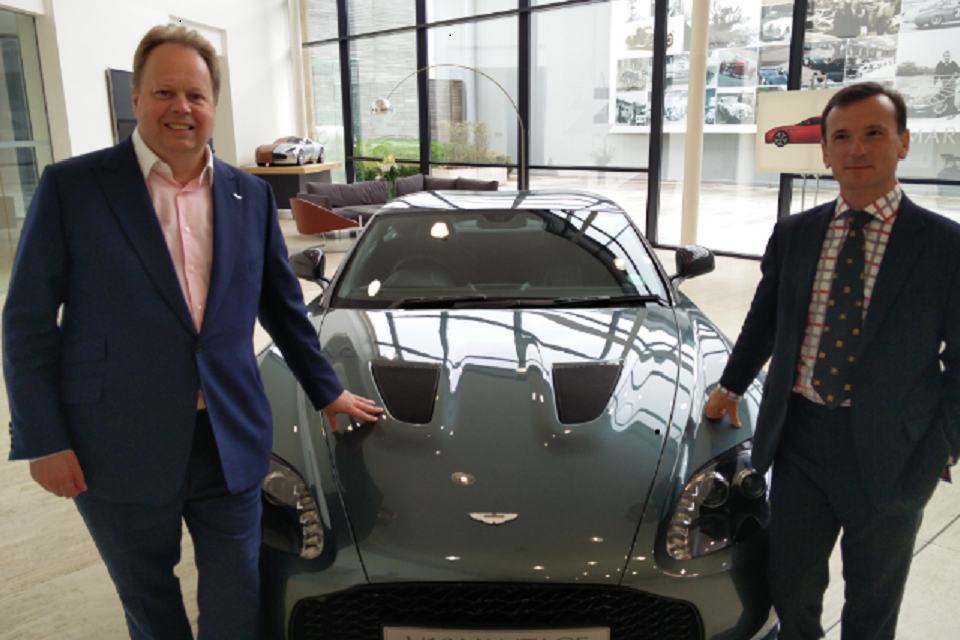 Secretary Of State Gets Hands On With New Luxury Aston