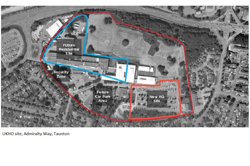 Proposed redevelopment of UKHO site Admiralty Way, Taunton