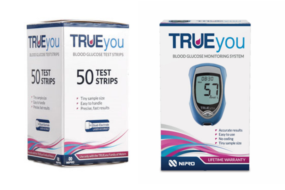 TRUEyou blood glucose test strips