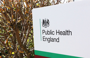 Public Health England sign