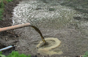 A slurry lagoon