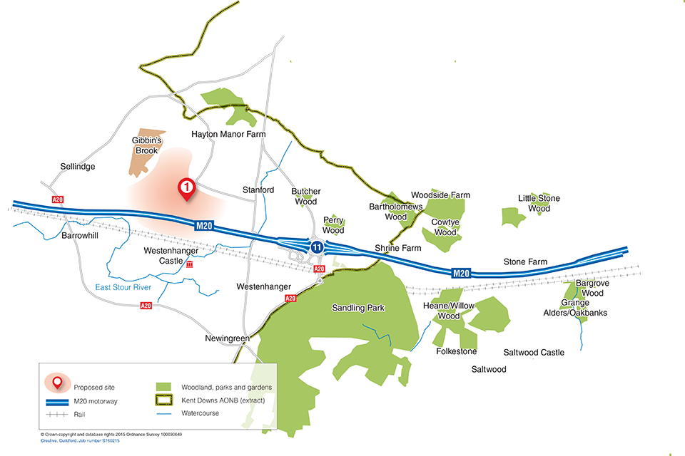 Lorry area proposed site