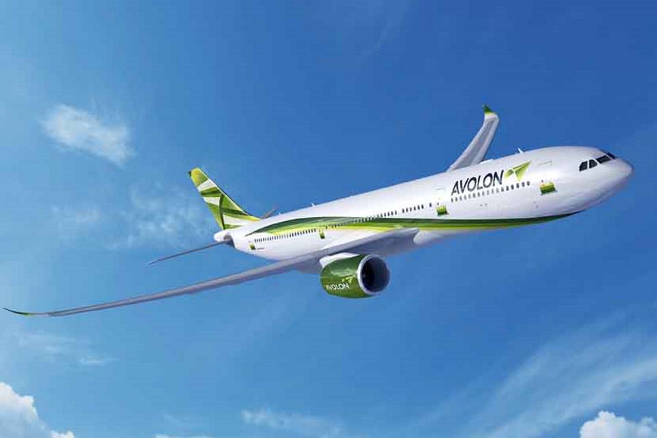 Artist's impression of airbus A330neo with Trent 7000 engines