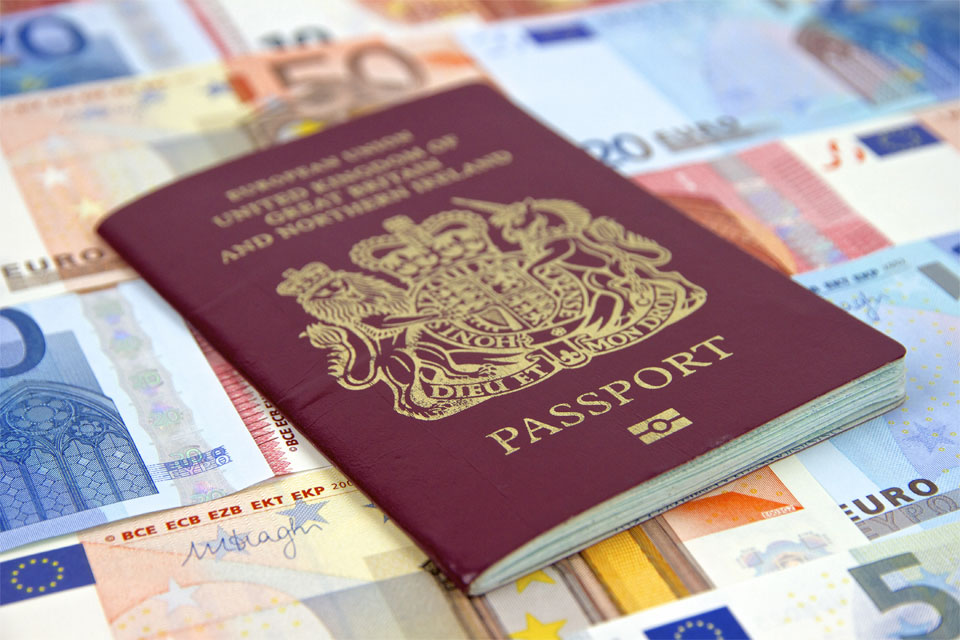 travelling europe uk passport
