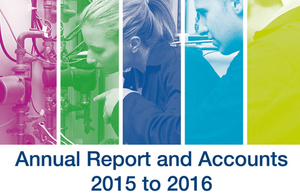SFA annual report and accounts 2015 to 2016
