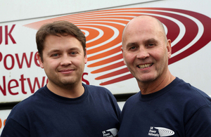 Two of the graduating apprentices, father and son Michael and Lee Shannon.