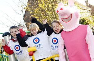 Children at one of the three new play parks