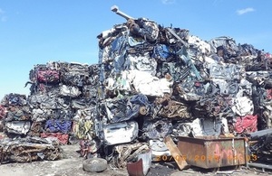 Image shows cars at the site in Morpeth