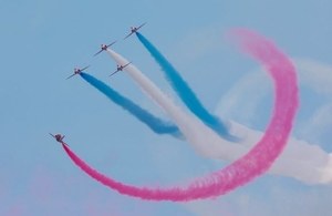 The Red Arrows will perform in China for the first time ever. Crown Copyright.