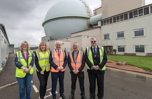 From the left, DSRL's Sue Thompson with Anna MacConnell from the NDA, Dr Monaghan MP, his Chief of Staff Karl Rosie and Mike Brown from the NDA