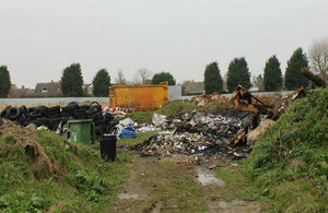 A Lincolnshire removal man has been fined for illegally storing waste