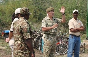 Mike Nicolls speaks at Armoury handover