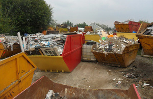Skips of waste