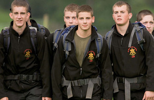Students at Harrogate's Army Foundation College
