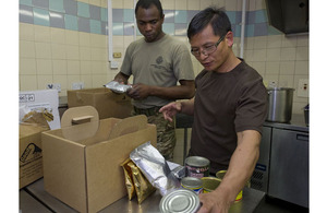 Army chefs from 17 Port and Maritime Regiment