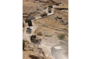 A military supply convoy