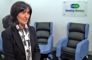 Martina Tierney, company founder and Clinical Director at Seating Matters