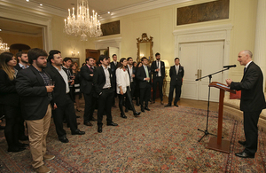 The British Ambassador with a group of Argentine Chevening scholars