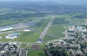 An aerial view of RAF Northolt