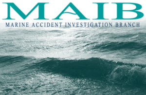 MAIB logo with seascape