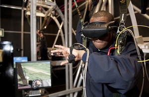 RAF Brize Norton's new virtual reality parachute trainer