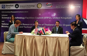 The Newton Fund promotes UK-Thai astronomical collaboration research