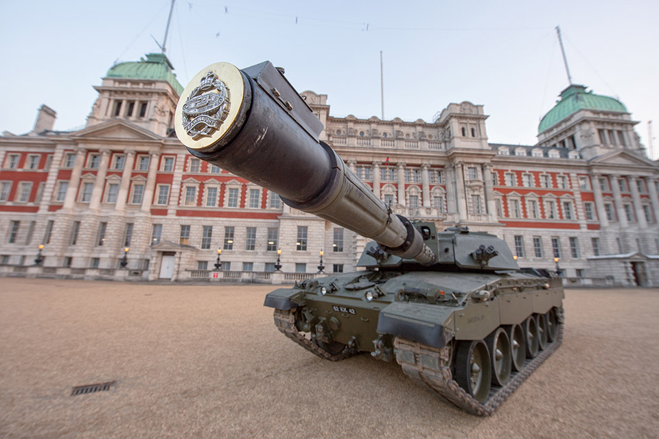 A Challenger 2 at Horse Guards in London.