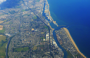 West Sussex aerial view
