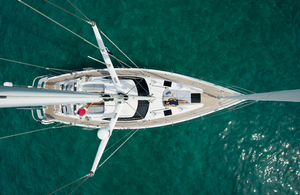 An Oyster yacht.