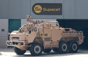 A Supacat military vehicle