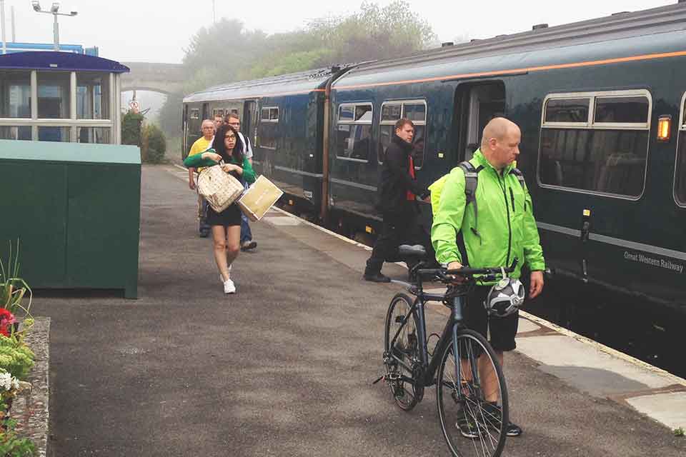 People on the TranWilts community line.