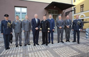 New Defence Attaché with his colleagues.