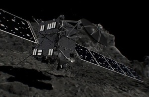 Artist's impression of Rosetta's impact