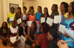 Cameroon Women's Scholarship awardees 