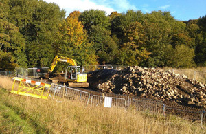 Flood bank works