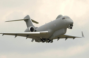 Sentinel: The RAF's long-range surveillance aircraft.