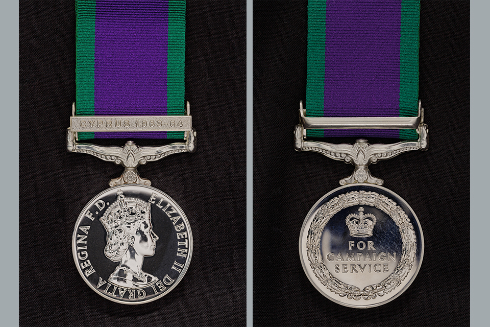 FULL SIZE GENERAL SERVICE MEDAL WITH NORTHERN IRELAND CLASP NI GSM 1962 REPRO