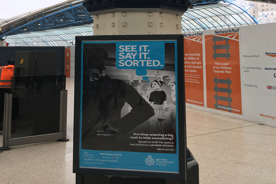 See it. Say it. Sorted safety campaign.