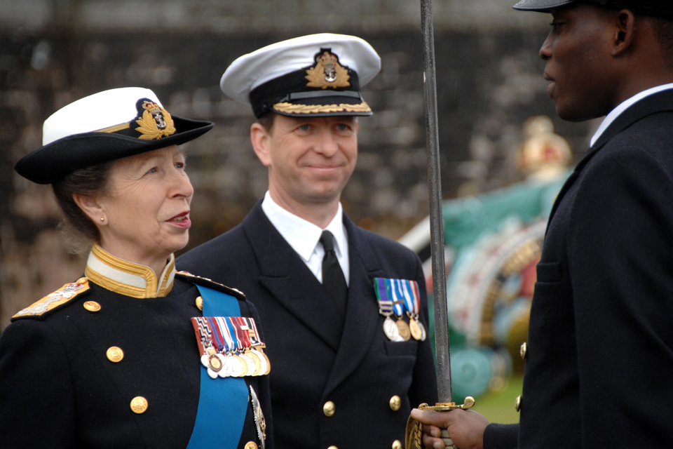 Princess Royal chats to cadets