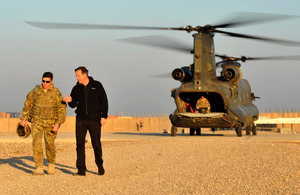 Prime Minister in Afghanistan [Picture: Corporal Jamie Peters, Crown Copyright/MOD 2012]